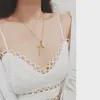 Kolye Kolyeler Modagirl Gold Virgin Mary Cross Crucufix Kolye Katolik Ortodoks Takı Kadın Paslanmaz Çelik Erkek