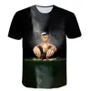 Męskie koszule poliestrowe letnia top Tshirt T-shirt Men Funny Cartoon Crew Szyj w stylu Hip Hop Krótka koszula anime dziecięce 100-6xl