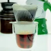 Małe plastikowe stożki wielokrotnego użytku do kawy koszyki do sitka siatki zależne od kawy Dipper 102 kroplówki typu 5 5be D31307863