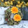 Fiori decorativi 50pcs Simulazione Calendula Ornamento Capolini Ghirlanda Fabbricazione fai-da-te