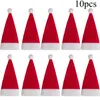 Decoraciones navideñas, 5/10/20 piezas, soporte para vajilla, bolsa, sombrero, 2023, para el hogar, funda para botella de vino, año de Navidad