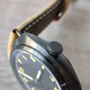 Limitowana edycja vs Ceramiczna Paneraisswatch Man Watch 47 mm Manual Uzwojenie 6497 Mechaniczne sterylne wybieranie Czarna skórzana PVD zegarki P13