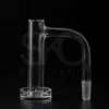 스모크 네일 완전 용접 경사 가장자리 제어 타워 쿼츠 뱅거 10/14/18mm 2.5mm 두께 DAB RIGS 유리 수도관