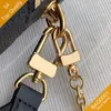 Plånböcker modeväska kvinnor messenger kedja präglade läder guld metall crossbody axelväska handväska b073 45393 45394 73v1