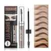 Stylo Gel pour sourcils, crème pour sourcils, liquide imperméable longue durée, crayon de maquillage pour les yeux noirs