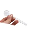 shisha vape pen Transparent Glass Oil Burner Two Different Size Smoking Pipe Hand Spoon Smoking Accessories smoke shop