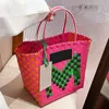 Women fashion handbag mai designer bag woven tote bag large capacity shopping bag lady shoulder handbags holiday basket