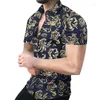 Chemises décontractées pour hommes été hommes imprimé Hawaii 2023 marque Streetwear vêtements Cardigan haut de gamme à manches courtes chemise habillée