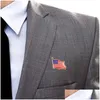 Partybevorzugung Amerikanische Flagge Anstecknadel Partyzubehör Vereinigte Staaten Usa Hut Krawattennadel Abzeichen Pins Mini Broschen für Kleidung Taschen Dekorati Dhajw