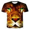 Männer T Shirts 2022 männer Und frauen 3D Digital Print T-shirts Erwachsene Kinder Sommer Casual Lion Benutzerdefinierte straße Tops Im Jahr 2022