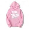 Damen Hoodies Brooklyn Nine Merch Gina Knows Hoodie Sweatershirt Gleicher Stil Grafik-Sweatshirt mit Rundhalsausschnitt