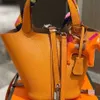 نساء فصول نساء سيدات 2023 سلة Lychee Cow Tote Designer Locks Picotin Handbag Bag Bag Grain Hermee Leather Pass Fashion Totes Handbags 18cm 70a2