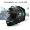 Casques de vélo 1PC 31x27CM Casques de moto électriques avec lentilles anti-buée haute définition Casque intégral d'hiver chaud pour hommes et femmes T221107