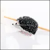 Pins Brooches Enamel Hedgehog Brooches Cartoon Animal Brooch Lapel Pin Women Mens Fashion Jewelry Will An Sandy Gift Drop Delivery Dhu6T