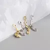 Boucles d'Oreilles Clous Cross Border Métal Vent Minorité Française Luxe S925 Argent Massif INS Pompons Irrégulier