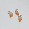 Pendant Necklaces Real Yellow Crystal Quartz Healing Female Gold Cap Mineral Delicate Accessory Citrines Irregular For Diy Women