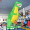 Outdoor Activities 5mH Green Inflatable Dinosaur Model Giant Jurassic Cartoon Animal Balloon Toys for Theme Park Decoration