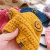 Cappelli 2022 Per 1-6 anni Autunno e Inverno Skullies Berretti Cappello Bambino Ragazzo carino Rana Ragazza di lana Spessa