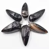 Collane con pendente 2022 Moda di buona qualità Pendenti a forma di cono esagonale in pietra naturale di fragola per la produzione di gioielli all'ingrosso 6 pz / lotto gratis