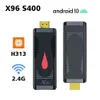 TV 스틱 미디어 플레이어 4K Dongle Allwinner H313 쿼드 코어 2GB RAM 16GB ROM 2.4G WiFi Android 10.0 스마트 TV 박스 1080p HD X96 S400