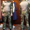Jaktuppsättningar Taktisk kostym Militär uniform kostymer kamouflagtröjor byxor airsoft paintballkläder med 4 kuddar plus 8xl 221116