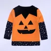 Kläder sätter Halloween Baby Wizard Cosplay långärmad pumpa toppstjärna byxa hatt 4 st barn bomullsdräkt för pojkar flickor2247090782