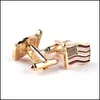 Манжеты связывают Gold America National Flag Mufflinks Fashion Formal Business Mrush Cuff Links для мужчин Женщины ювелирные изделия доставка DH1JD