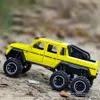 132 Scale AMG G63 6X6 PickUp SUV Off Road Metal Alloy Car Model Diecast Vehicles Car Toys For Children Kids Gifts Y200109247T7468219