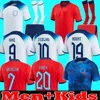 Maglie da calcio Foden in Inghilterra 2022 Kane Sterling Grealish Rashford Mount Sancho Saka 22 23 National Football Shirt Men Kids Full Kit Uniform