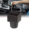 Auto -organisator Middenregeling Opbergdoos vierkant container Cuphouder Pocket Console Catcher Coin Collector