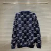 xinxinbuy Men designer Hoodie sweater Double letter jacquard Paris women black white dark blue Gray purple M-2XL253o