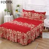 Ensembles de literie Couple lit élastique drap-housse ensemble linge maison drap de lit reine matelas couvre protecteur draps coton en King Size 221115