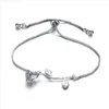 Charm Armbänder Blume Rose Pl String Verstellbares Armband Goldketten Frauen Armbänder Modeschmuck Geschenk Drop Lieferung Dhulp