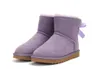 Uitgaven ugitys Australia Snow Boots Luxe Ugglie Brandontwerper Bow Woolen Boots Winter Warm schoenen WGGS Medium Boots 12 Kleuren beschikbaar 3281