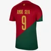 Joao Felix Portogallo Maglie di calcio Mondiale Coppa del Mondo 2022 Ruben Neves Shirt da calcio portoghese Bernardo Bruno Fernandes Camisa de Futebol Men Women Kits Kits Equipment 689