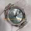 16 Estilo Relógio Automático Masculino 40mm Data Safira Vidro Azul Mostrador Platina Moldura Suave Mecânico Ouro Amarelo 18k GMF 904L Aço Cal.3255 Relógios de Movimento