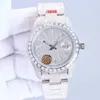 Armbandsur Diamond Watch Mens Mechanical Watch 41mm Stainls Steel Strap Movement Sapphire Waterproof Dign Wristwatchr8vx