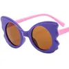 Gafas de sol para niños, gafas de sol de dibujos animados, lentes redondos, gafas Anti-UV Adumbral, gafas de mariposa cortadas, ornamentales para niños