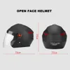 Caschi da ciclismo Nuovo casco antiappannamento per moto aperto tutto l'anno Uso mezzo casco confortevole con visiera parasole per uomo adulto Donna T221107