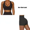 Set attivi set senza soluzione di continuit￠ abiti da allenamento set per donne abbigliamento ad alta vita in palestra fitness 2pcs blust sportsuit