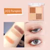 Mini 4 Colors Eye Shadow Palette Matte Glitter Color Series Eyeshadow Eyes Highlight Makeup Tools for Beginngers