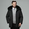 Designer down jacket Men's new winter long hooded warm coat casual coat M-4XL