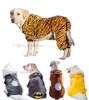 Vêtements d'hiver pour chien velours corail vêtements pour chien 4 jambes combinaison pour grands chiens chaud doux confortable doggy manteaux animal de compagnie cosplay costumes fête habiller sweat à capuche A455