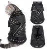 Costumes de chat en cuir veste de chat chaud chiens chat vêtements manteau automne hiver vêtements pour animaux de compagnie chiot chaton tenues Costumes pour Chihuahua Yorkshire 221116