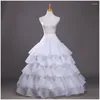 التنانير طويلة 4 Hoops petticoat السفلية لالث ثوب الزفاف فستان Mariage إكسسوارات كرينولين