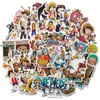 어린이 장난감 스티커 103050 PCS Luffy Nami 애니메이션 스티커 스케이트 보드 전화 기타 클래식 어린이 생일 선물을위한 방수 221115