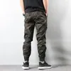 Men's Pants Trendy Men Sweatpants Ankle Tied Male Lace-up High Waist