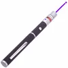 BLÅ/PURPLE LJUS LASER PEN 5MW 405NM LASER POINTER PEN BEAM FÖR SOS MONTERNING NATT JAKTA LÄRANDE XMAS Gift OPP -paket grossist