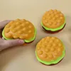 Fidget Hamburger Push Bubble Finger Sensory Toy Anti Stress Soft Balls Stress Relief Decompression Toys Anxiety Reliever