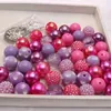 Accessori per gioielli per bambini per bambini Perline acriliche grosse rotonde sciolte Kit di perline strass colorate fai-da-te Giocattoli per lo sviluppo